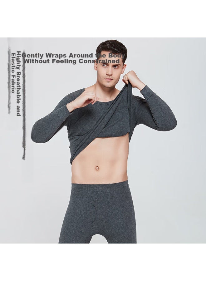 Hengyuanxiang Hengyuanxiang [best- 50w Set] Thermal Underwear For Men And Women, Warm Cotton And Wool Sweater, All-cotton Middle-aged And Elderly Set For Autumn And Winter  - Image 3