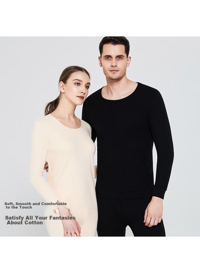 Hengyuanxiang Hengyuanxiang [best- 50w Set] Thermal Underwear For Men And Women, Warm Cotton And Wool Sweater, All-cotton Middle-aged And Elderly Set For Autumn And Winter  - Image 2