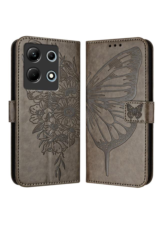 زبون جراب لهاتف Infinix Note 30 4G، جراب هاتف جلدي منقوش بنقشة الفراشة - Image 1