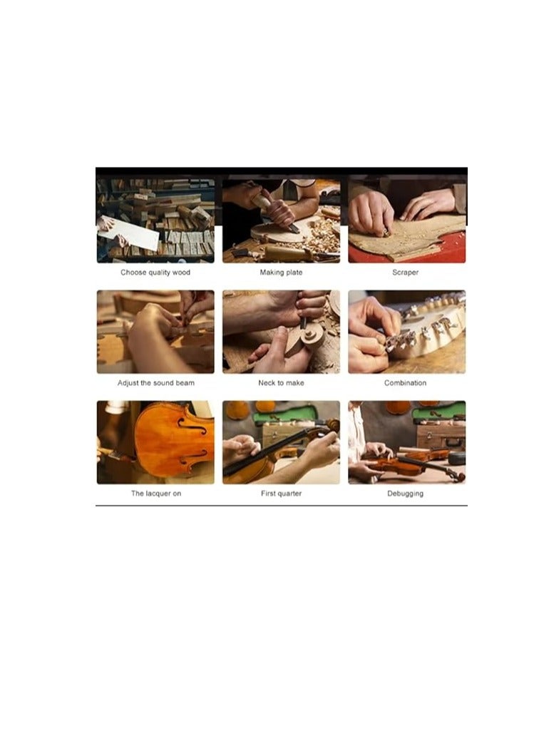 Megarya Indian Maple Wood Handmade Violin 4/4 Acoustic  - Image 5