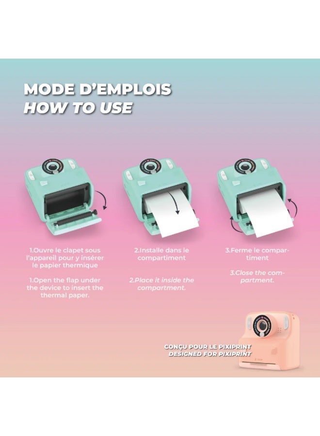 موب مجموعة إعادة تعبئة ورق الطباعة الفوري للكاميرات الفورية، سهلة الاستخدام ومتوافقة مع ملحقات الكاميرا، أداء موثوق وجودة طباعة عالية - Image 3