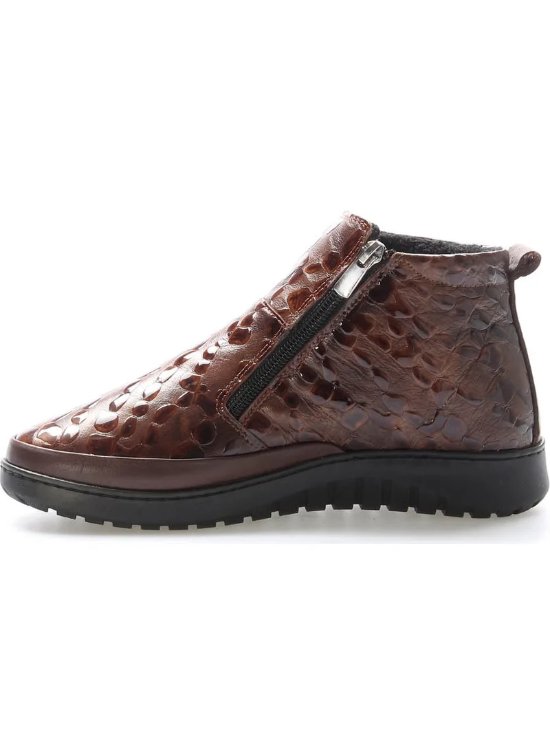 Fast Step Genuine Leather Women's Low Heel Boots 972SZA7560
