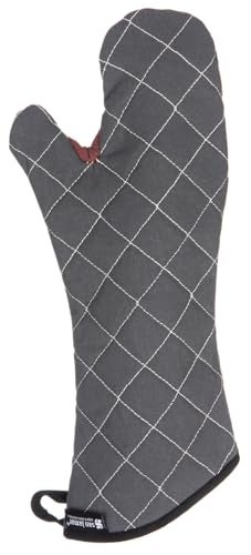 Carlisle Foodservice Products San Jamar Bestguard Oven Mitt with Reinforced Webguard Plus, Cotton, 17 Inches, Black - Image 5