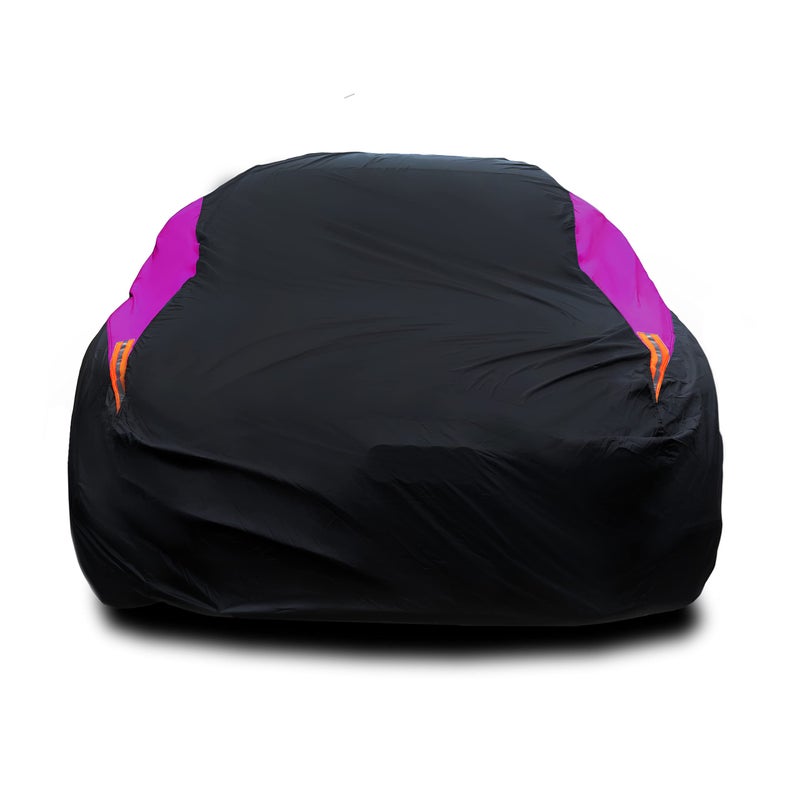 MORNYRAY Waterproof Car Cover All Weather Snowproof UV Protection Windproof Outdoor Full car Cover, Universal Fit for Sedan (Fit Sedan Length 194-206 inch, Purple) - Image 1