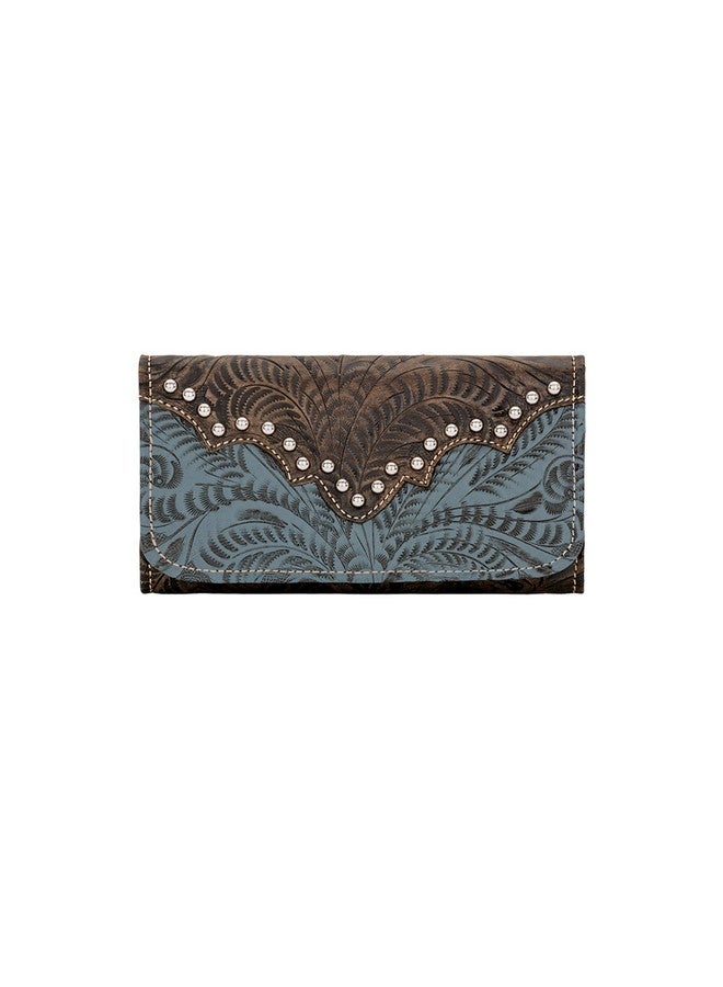 American West Women'S Leather Trifold Wallet Billfold Annie'S Secret - Image 1