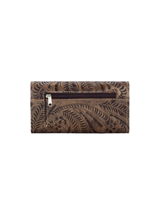 American West Women'S Leather Trifold Wallet Billfold Annie'S Secret - Image 2