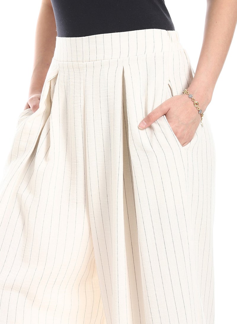 Coctail 19308-wide leg pants-beige  - Image 4