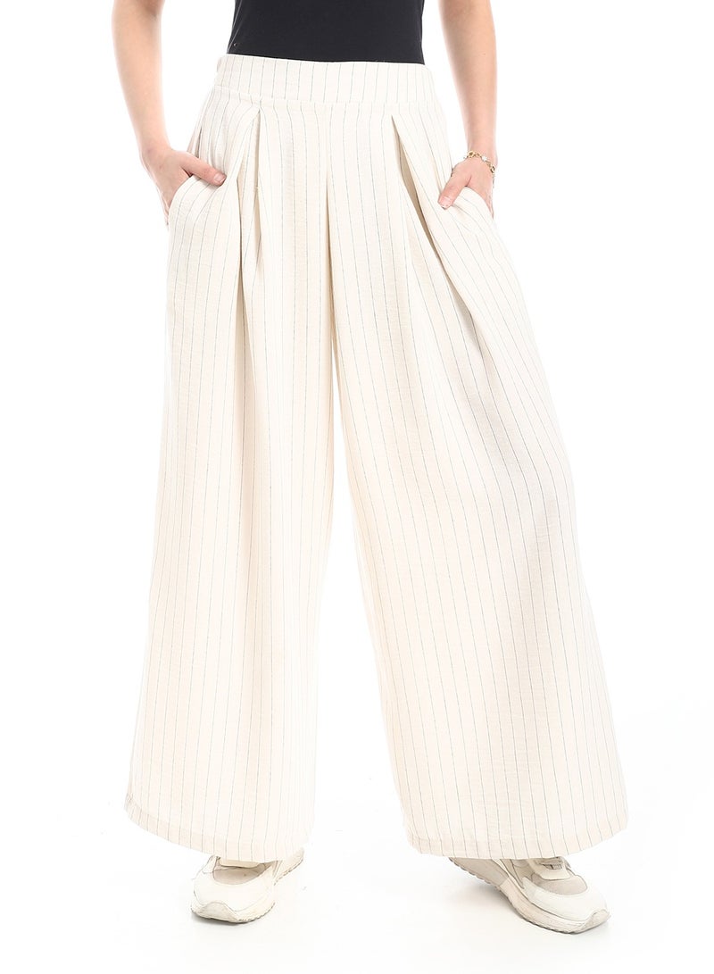 Coctail 19308-wide leg pants-beige  - Image 1