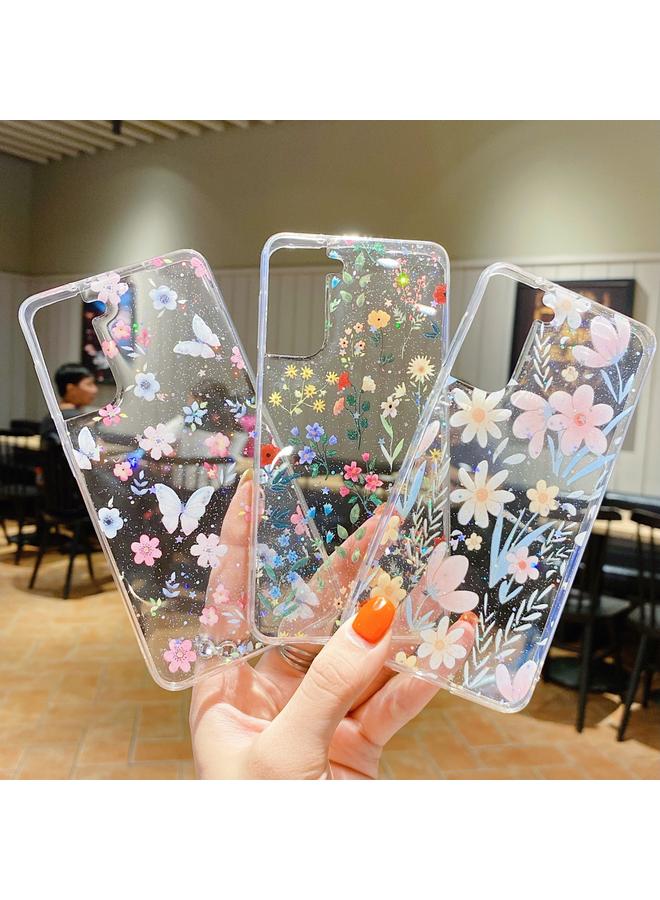 اس-توب جراب لهاتف Samsung Galaxy A55، جراب هاتف TPU من مادة إيبوكسي صغيرة منعشة ومزهرة - Image 4