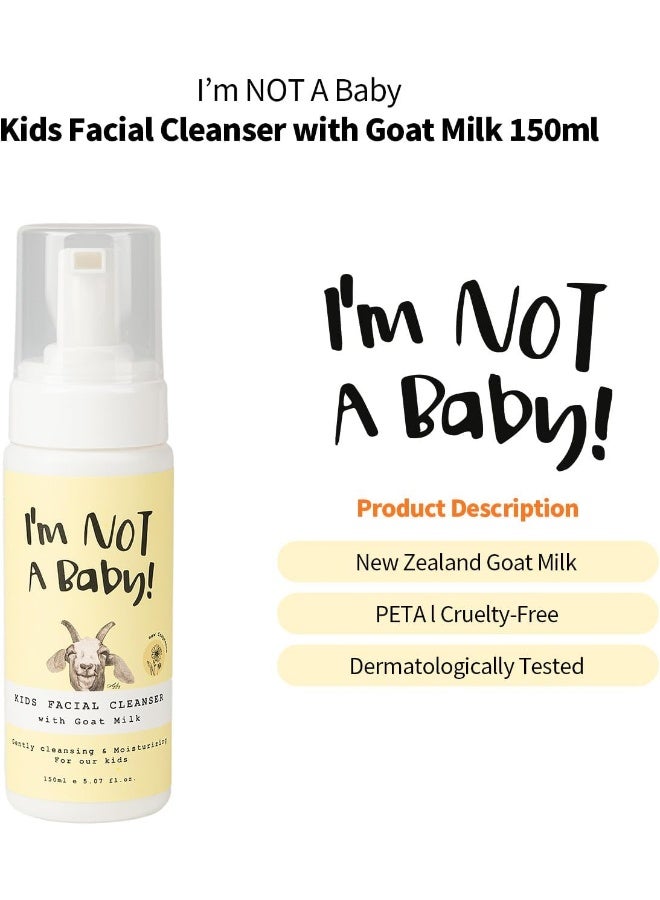 I'm NOT A Baby! Kids Face Wash Facial Cleanser Goat Milk Cleanser For Sensitive Skin - Image 2