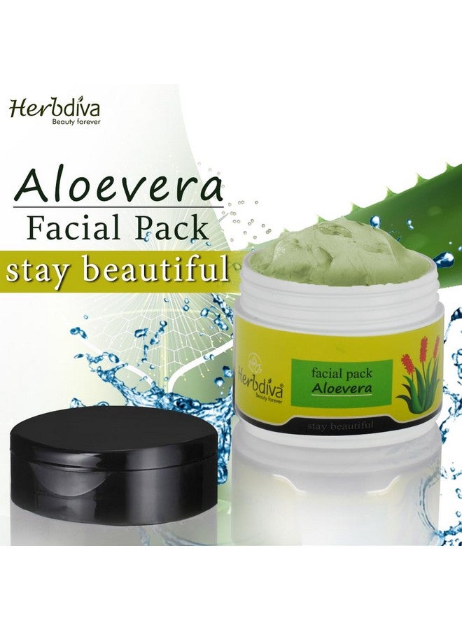 Herbdiva Aloevera Face Pack 250g, Deep Cleansing, Hydrating, and Soothing, Natural Depigmentation Compound, Make It a Cherished Part of Your Skincare Regiment, Suitable For All Skin Types - Image 2