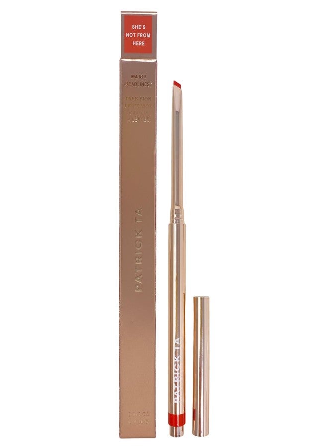 PATRICK TA Major Headlines Precision Lip Crayon - She's Not From Here (0.012 oz / 0.36 g) - Image 1