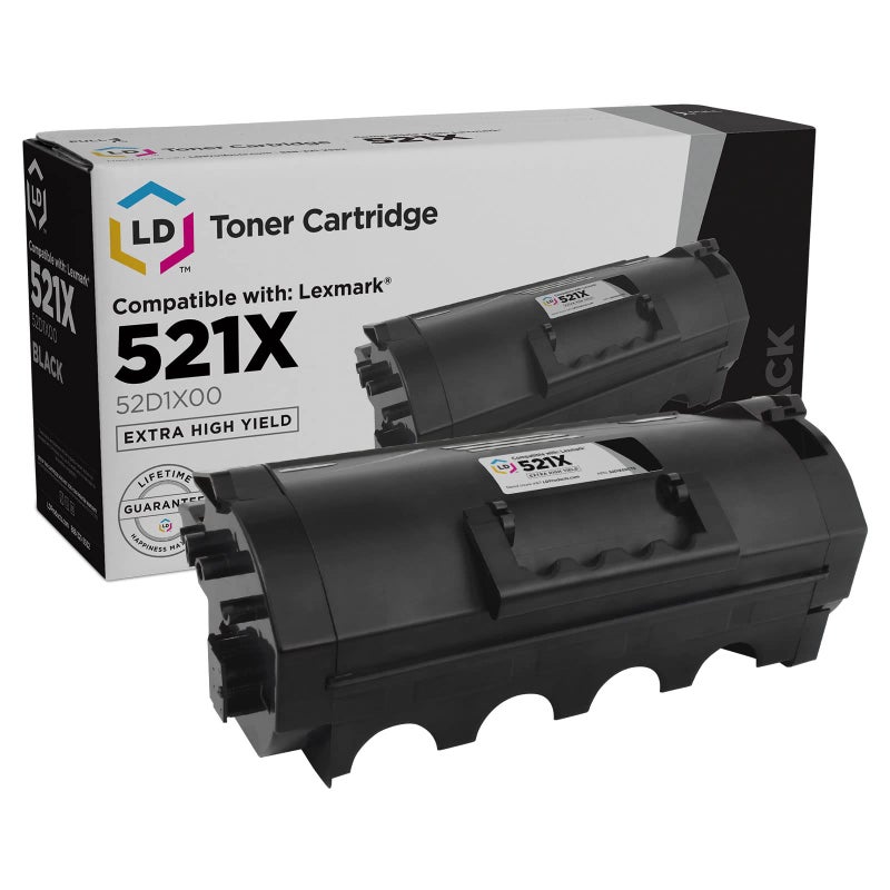 LD Products Compatible Toner Cartridge Replacement for Lexmark 521X Extra High Yield Black for use in Lexmark MS810de MS810dn MS810dtn MS810n MS811dn MS811dtn MS811n MS812de MS812dn