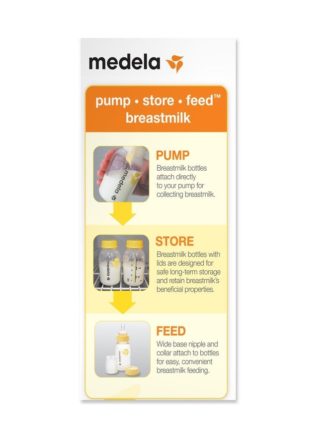 Medela Breast Milk Storage Bottle, 5 Ounce Breastfeeding Bottle, Made Without BPA, Safe for Dishwashers and Microwaves - Image 3