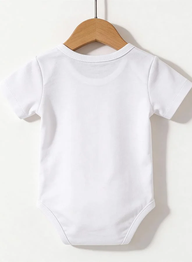 Funkaar  Funkaar White Tuxedo Print Baby Bodysuit  | Best Price UAE