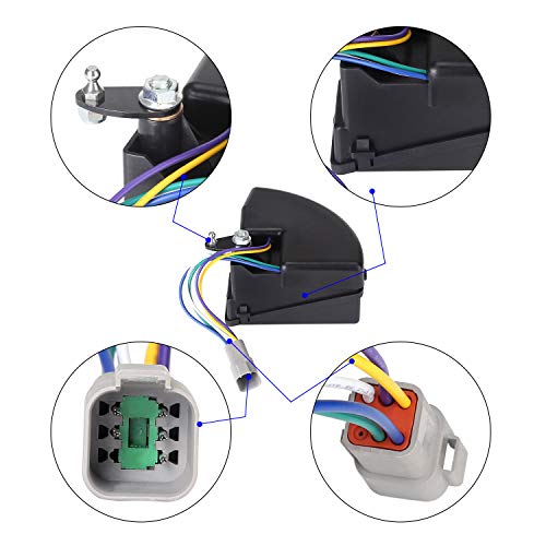 10L0L Golf Cart V-Glide Wiper Switch Assembly Fits for Club Car DS 48 Volt G/E 1998-1999 Replaces OEM # 101932003 - Image 4