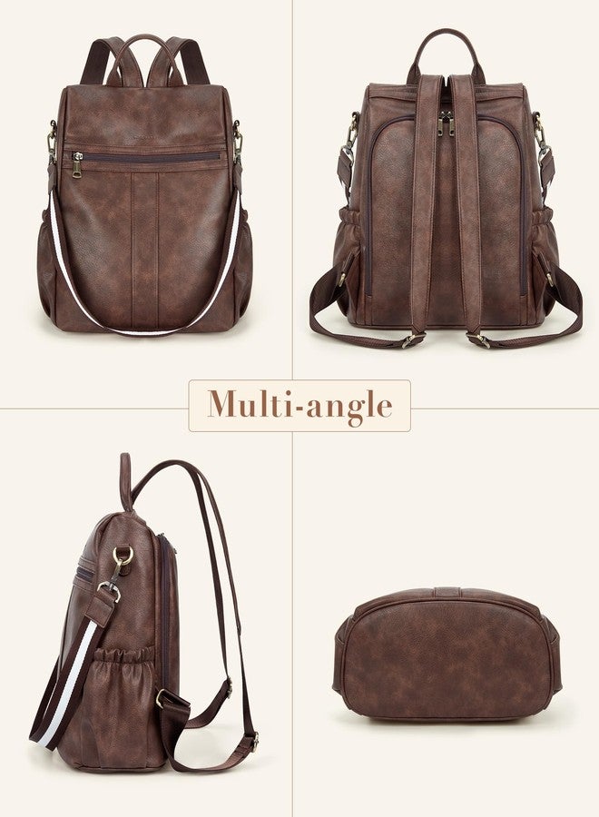 Missnine Backpack Purse for Women, PU Leather Anti-theft Backpack, Ladies Convertible Satchel Bags, Shoulder Bag, Travel Bag for Work, Trip, Coffee - Image 5