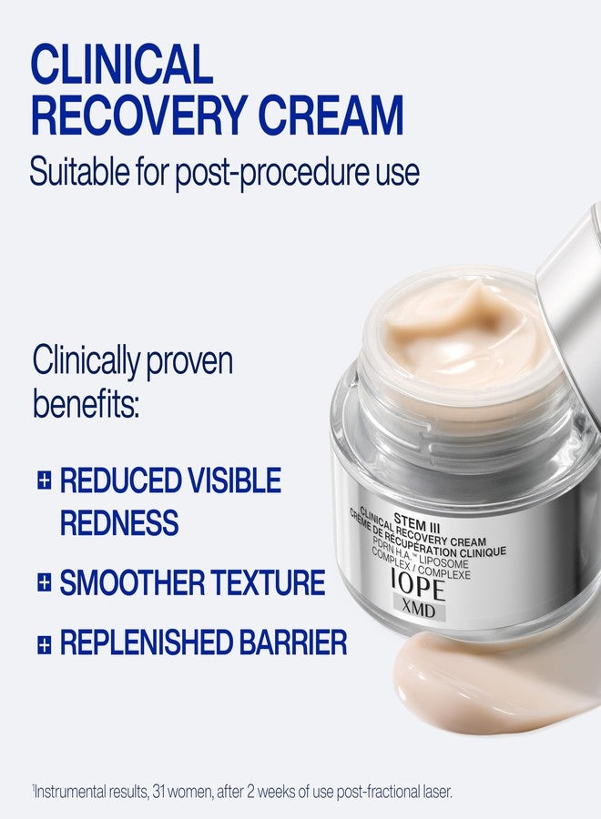 IOPE XMD Stem III Clinical Recovery Cream - Facial Moisturizer -Suitable Post Procedure - Reduces Redness, Smooths Texture, and Repairs Skin Barrier - With PDRN and Hyaluronic Acid - 1.69 fl. oz. - Image 2