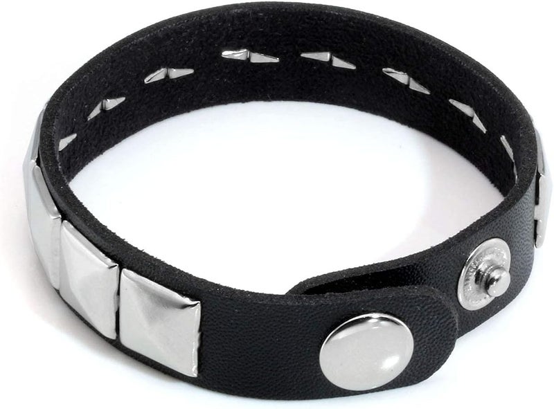 Mafnee Store Leather Cuff Bracelet Punk Bracelet Rock Braided Rivets Wristband for Men Women Adjustable - Image 3