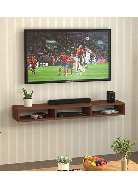 وحدة تلفاز مثبتة على الحائط ، خزانة  (بني)