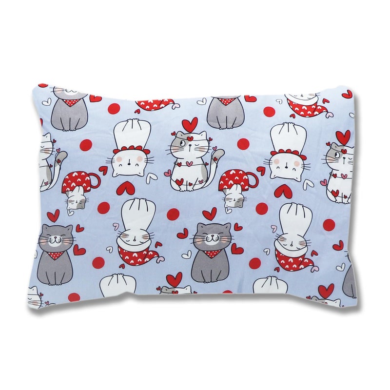 KRADYL KROFT Toddler Pillow with 100% Cotton Removable Cover - 20 X 15 Inches | Children Pillows | Baby Pillows - Catmas - Image 1