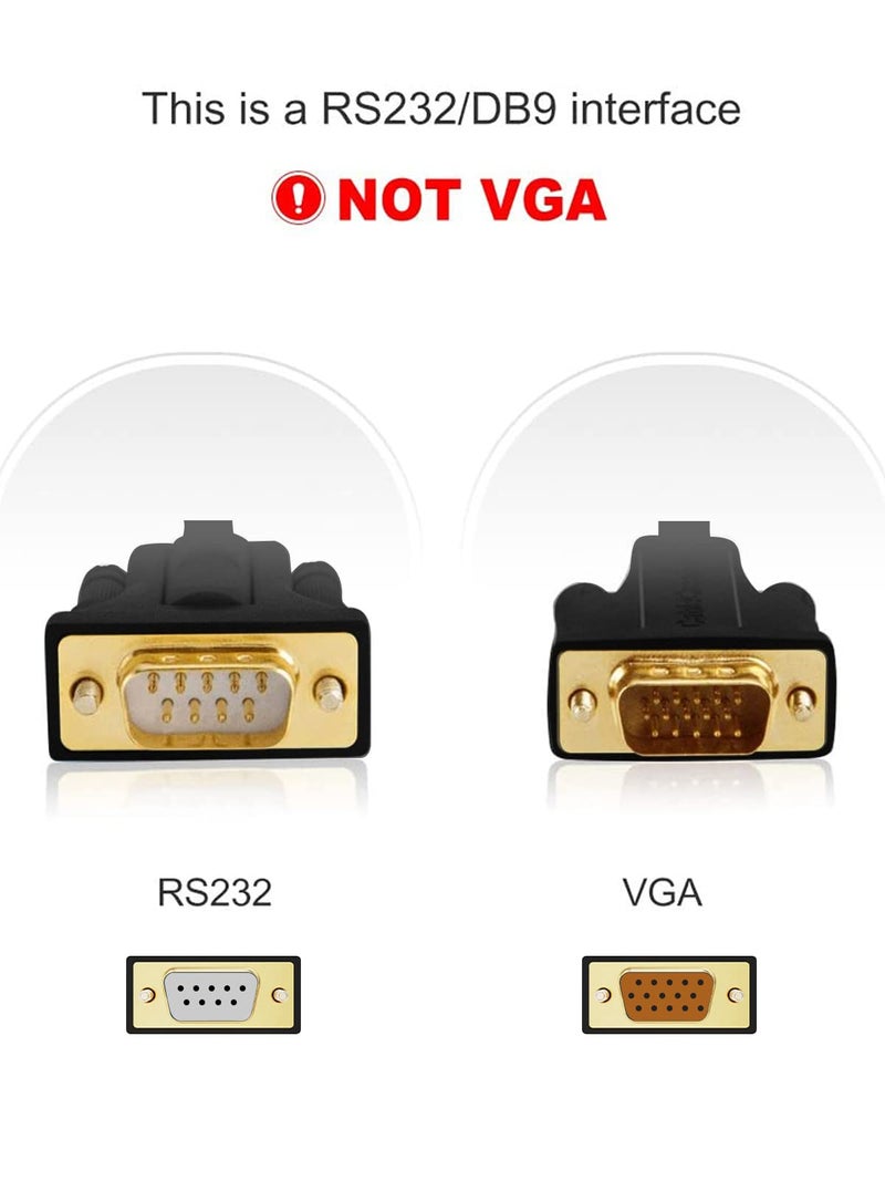 CableCreation USB to RS232 Male Adapter with PL2303 Chipset, USB to DB9 Serial Converter for Windows 11, 10, 8.1, 8, 7, Linux and Mac OS,Black - Image 5