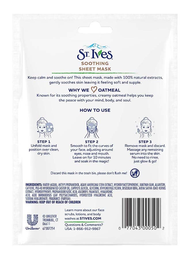 ST. Ives Soothing Sheet Mask - Image 2