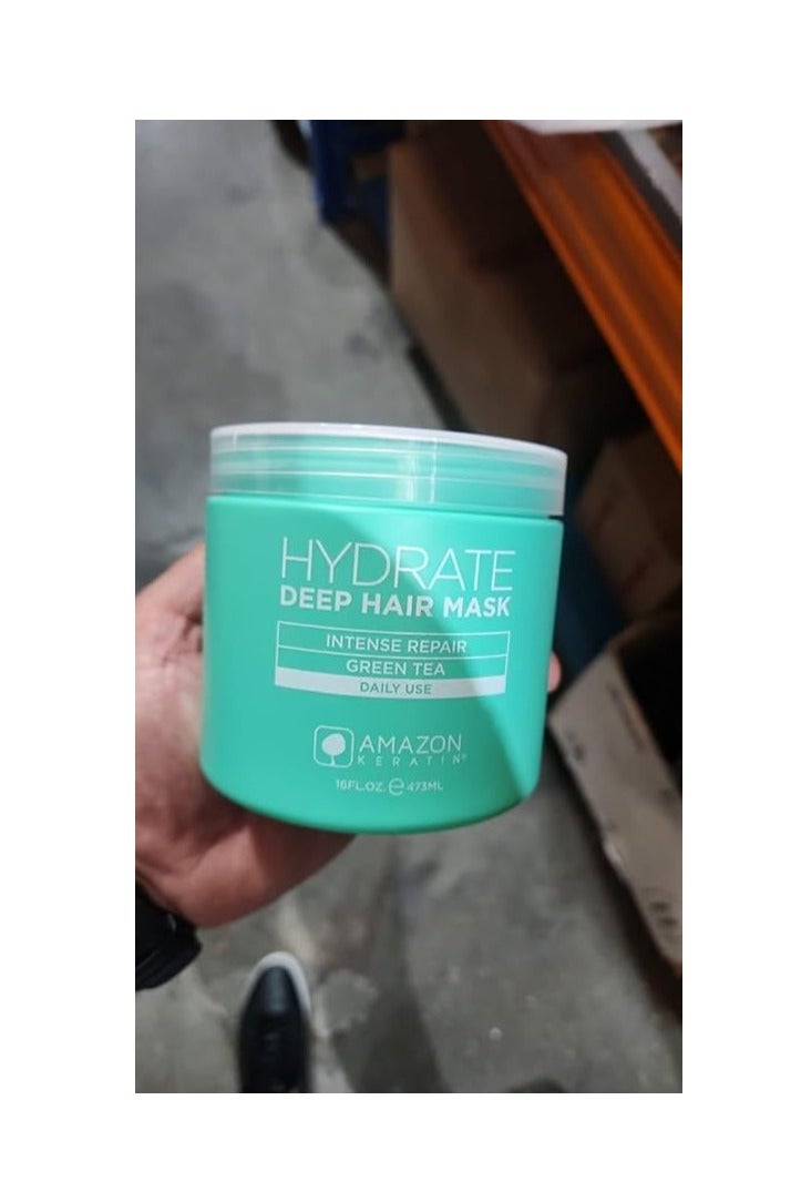 Amazon Keratin Hydrate Deep Hair Mask 473ml - Image 2