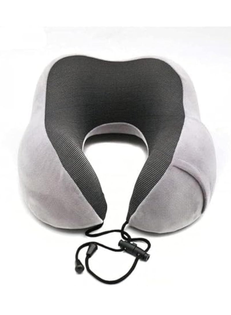 An innovative neck pillow with a zippered pouch that combines comfort and organization. Not only will it relieve your neck while traveling or sitting for long periods, it will also keep your small items within easy reach. - Image 1