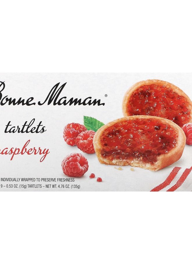 Bonne Maman Tartlets Raspberry 9 Tartlets 0.53 oz (15 g) Each 
