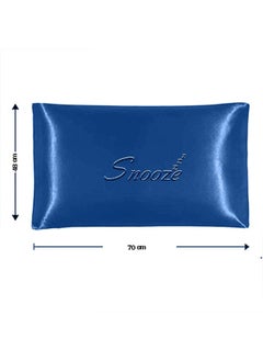 snooze Snooze, Satin Pillowcase for Hair and Skin, 48*70 cm, blue  - Image 5