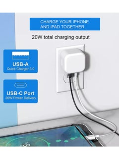 Generic (1 Pack) PD 20W Power Adaptor for Iphone 14 series and Android, QC 3.0 Dual Port USB-C and USB-A for Iphone 14 series and Android  - Image 4