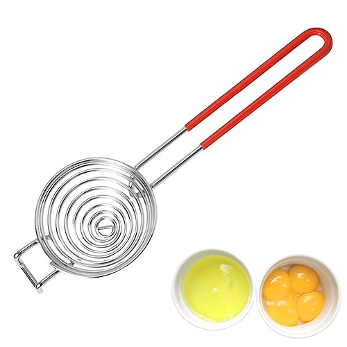Ytuomzi Egg Separator Egg Yolk White Separator Stainless Steel Egg White Yolk Sifting Filter Egg Divider Kitchen Tool for Baking/Cooking - Image 1