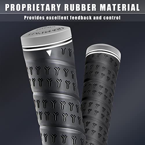 CHAMPKEY WRAP-Y Rubber Golf Grips 13 Pack Come with All Repair Kits - High Feedback and Traction Golf Club Grips(Standard, Black) - Image 3