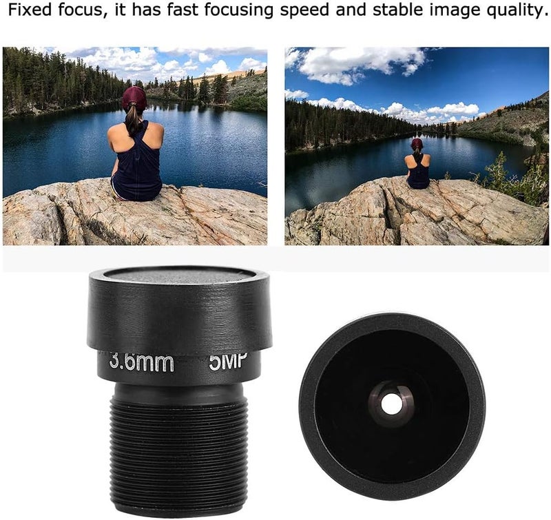 Sonew 3.6mm Wide Angle Surveillance Security Camera CCTV Lens, 5MP HD, Fixed Focus, Compatible with E, FE Mounts - Image 4