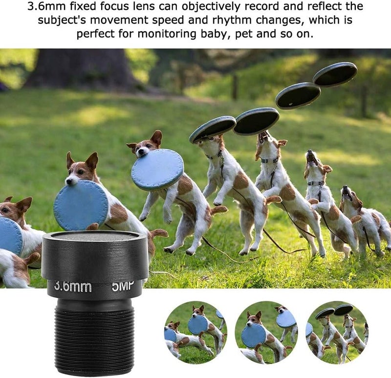 Sonew 3.6mm Wide Angle Surveillance Security Camera CCTV Lens, 5MP HD, Fixed Focus, Compatible with E, FE Mounts - Image 2