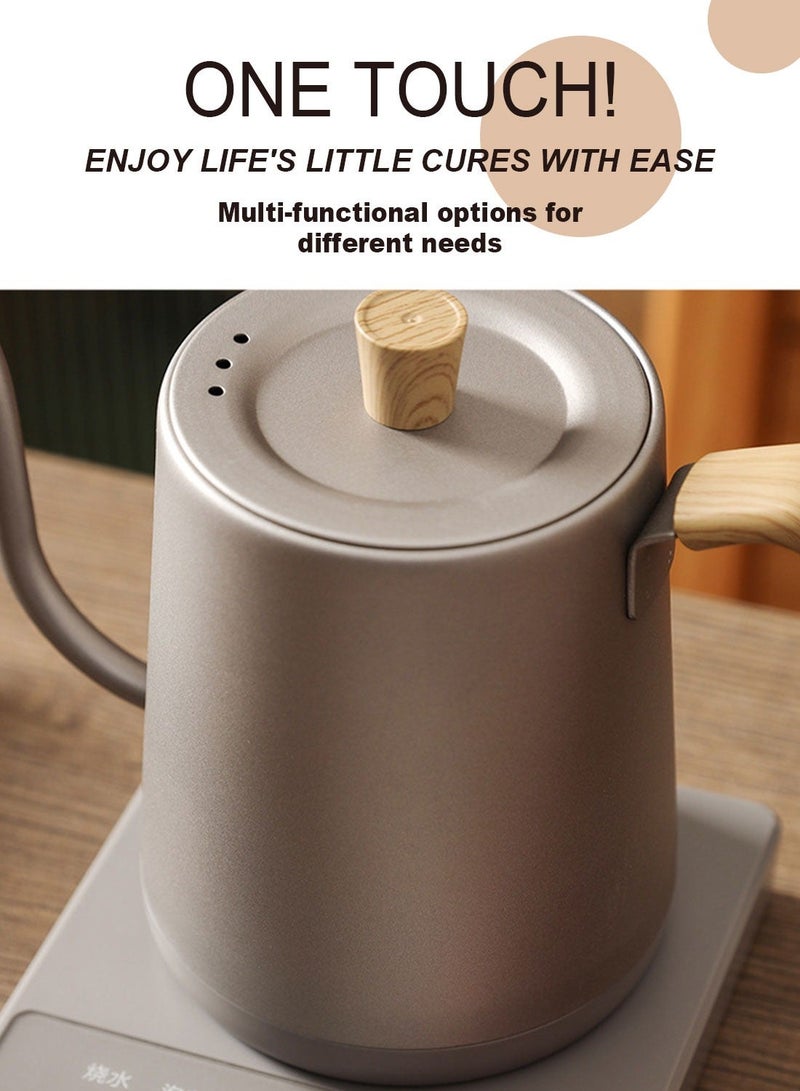 ET-LIFE Portable Electric Kettle, Stainless Steel Liner Travel Electric Cup Home Mini Heating Teapot Fast Cooking Single Cup Water Heater 350ml Hot Water Bottle (White) - Image 5