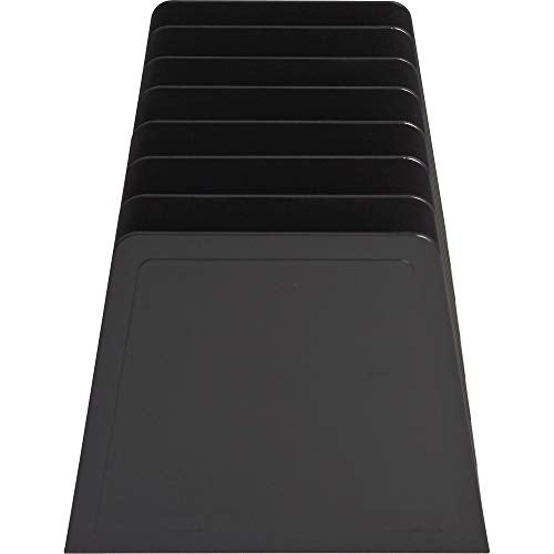 Manaloom Desktop File Organizer, Mail Organizer, 7 Compartments Office File Sorter, for Easy access to your files, Invoices, Letters and more - 4.5" Height x 8.8" Width x 5.5" Depth - Black, Eco-Friendly - Image 2
