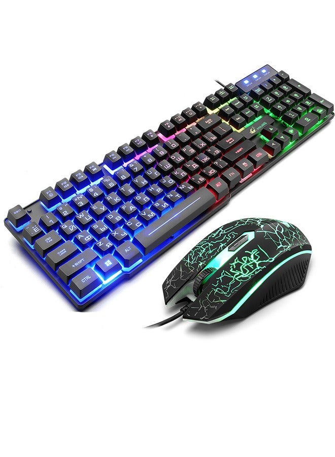 Colourful Backlight Wired Gaming Keyboard And Mouse Set - Image 2