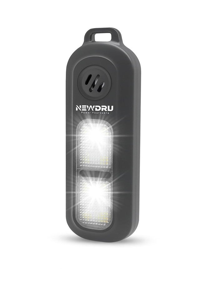 NEWDRU Defence Emergency Alarm in Keychain for Women Safety | Security Personal Protection Devices for Women, Girls, Kids & Elderly | SOS Alarm Loud Siren with LED Strobe Light - Black - Image 1