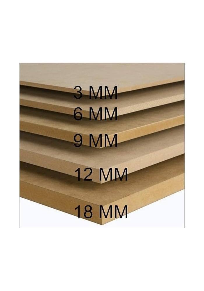 اي ار اس لوح MDF من ARS - 100 × 100 سم، سمك 6 مم، ألواح خشبية هندسية ناعمة للأعمال اليدوية، والطلاء، والقطع بالليزر، والنجارة - Image 2