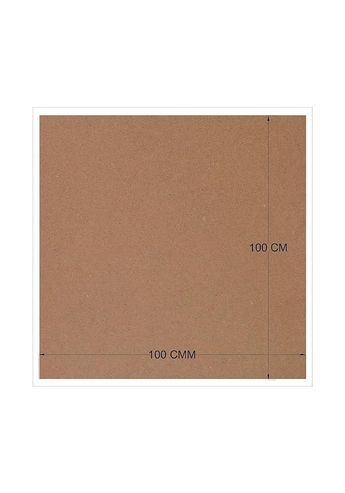 اي ار اس لوح MDF من ARS - 100 × 100 سم، سمك 6 مم، ألواح خشبية هندسية ناعمة للأعمال اليدوية، والطلاء، والقطع بالليزر، والنجارة - Image 5