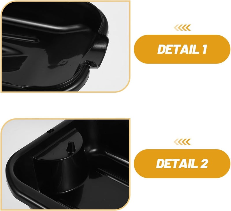 Waste Oil Drain Pan for Cars and Motorcycles - 2.5L Engine Oil Collection Pan with Groove and Spout for Auto Repair, Home Garage, Routine Maintenance - Image 3