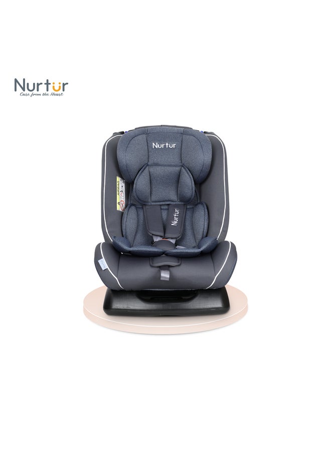 Nurtur Otto BabyKids 4in1 Car Seat 4 Position Recline 5Point Safety Harness 10 Level Adjustable Headrest 0 months to 12 years Group 0123 Upto 36kg Official Product  - Image 3