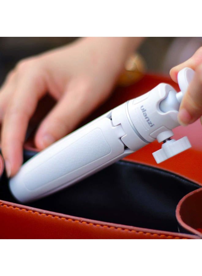 YILIWIT حامل ثلاثي صغير محمول، لهواتف آيفون/سامسونج/جوجل، مشبك/كاميرا أكشن، خفيف الوزن، حامل سفر أبيض، حامل ثلاثي صغير لكاميرا الفلوغ 1/4" برغي، ملحقات تصوير الفوتوغرافيا - Image 3