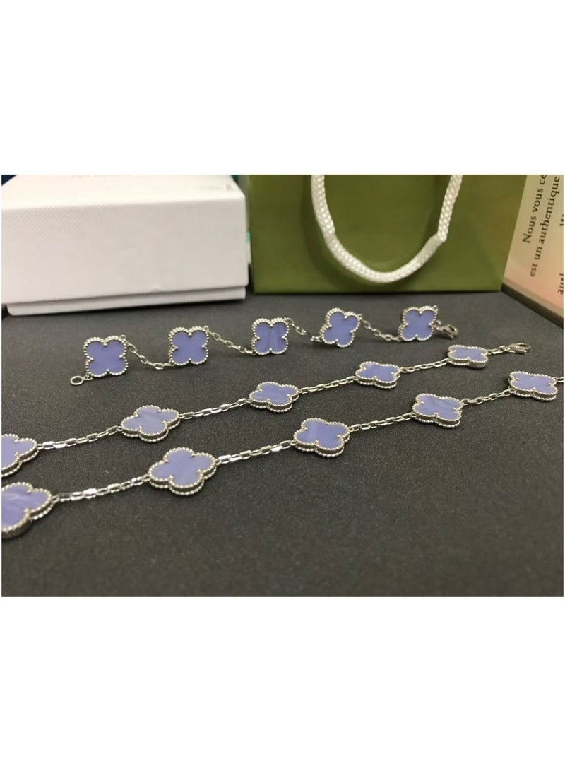 Kenzs 18k Gold Purple Chalcedony Bracelet - Image 3