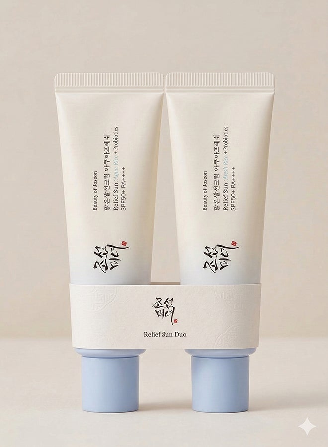بيوتي اوف جوسون عبوة من 2 ريليف صن أكوا فريش (أرز + B5) (SPF50+ PA++++) - Image 1