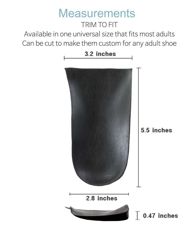BalanSole Knock-Knees Bow Legs O/X Type Medial & Lateral Heel Wedge Insoles Inserts - Corrective Orthopedic Inserts for Knee Pain, Over Pronation, Supination (1 Pair) - Image 3