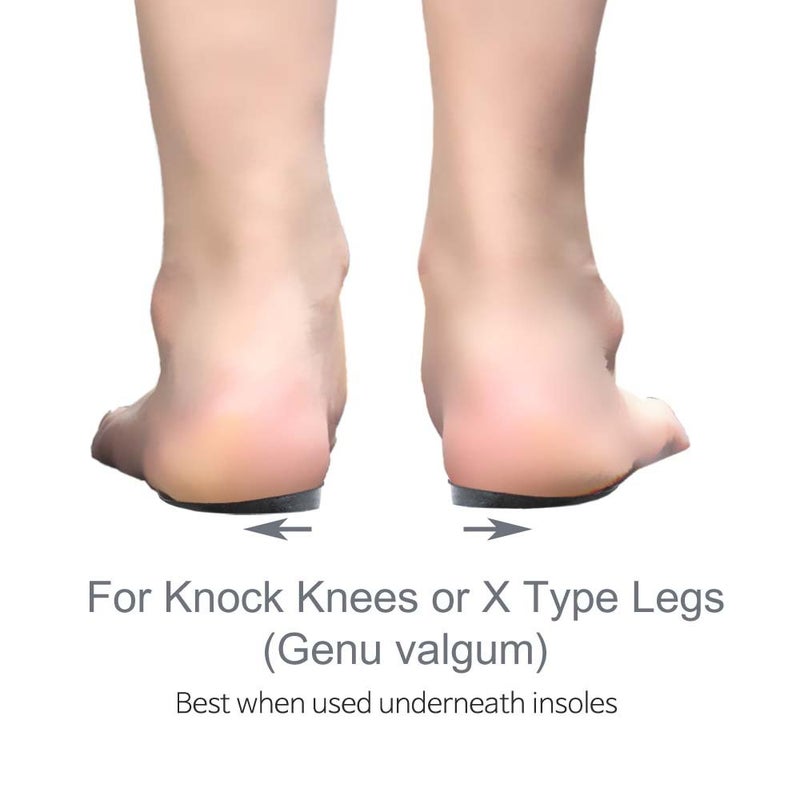 BalanSole Knock-Knees Bow Legs O/X Type Medial & Lateral Heel Wedge Insoles Inserts - Corrective Orthopedic Inserts for Knee Pain, Over Pronation, Supination (1 Pair) - Image 5
