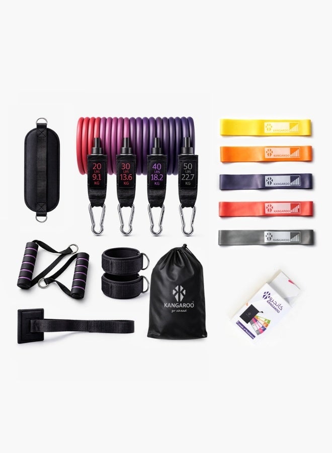 مجموعة أربطة مقاومة للتمارين الرياضية